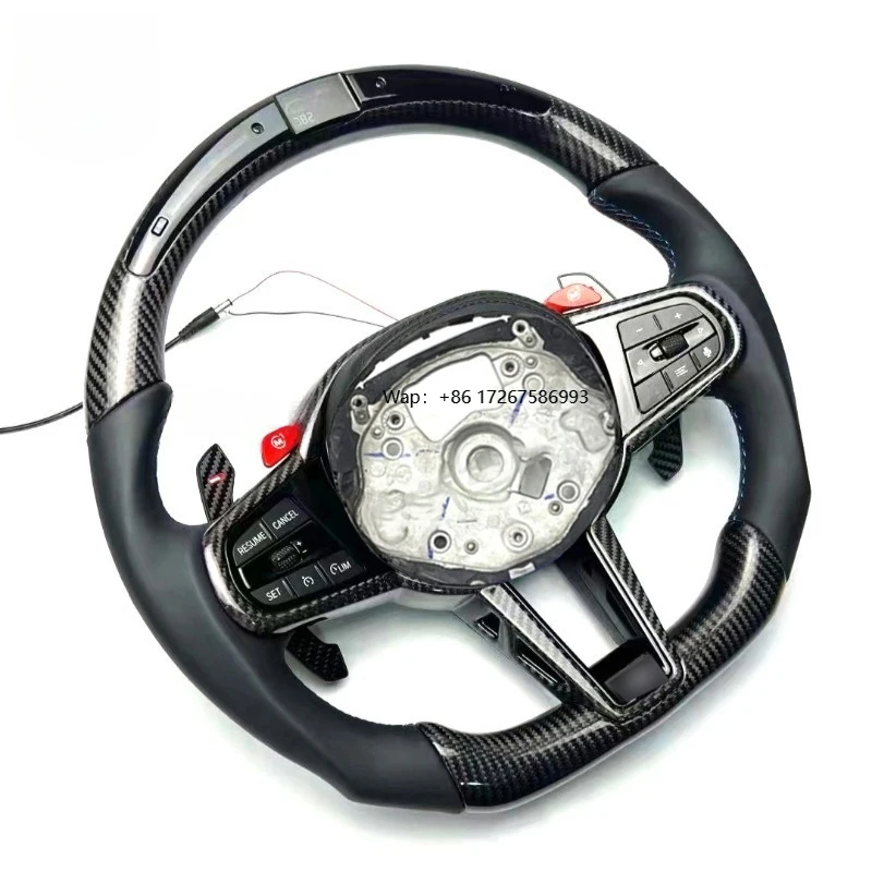 

Customized Carbon Fiber Steering Wheel G Chassis M3 M4 M5 123456 Series Non Slip Sweat Quick Absorbing