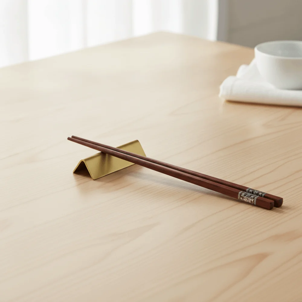 Multi-functional Industrial Style 304 Stainless Steel Chopstick Rest Retro Triangular Spoon Rack Matte Chopstick Holder Hotel