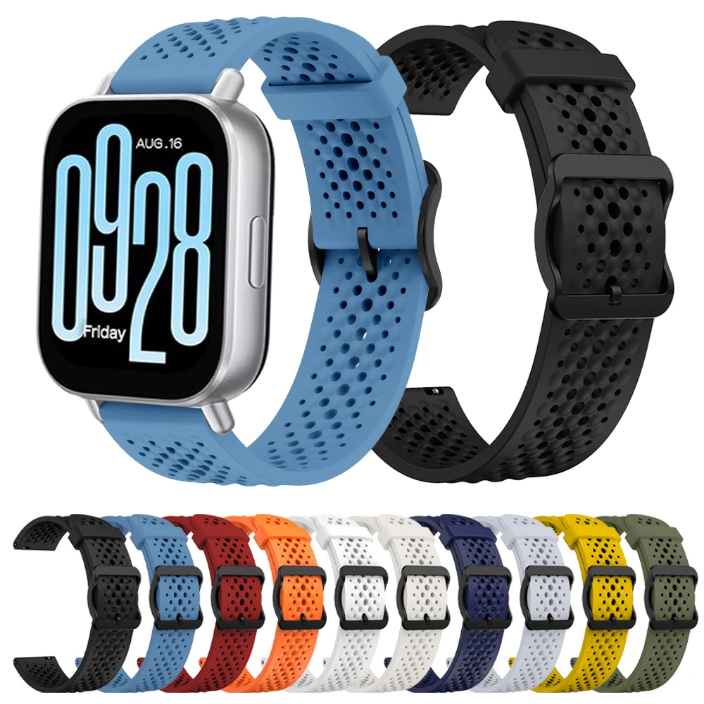 22mm Silicone Band For Redmi Watch 5 Lite/Active Sports Strap  For Realme Watch 3/2/S Pro Wrist Bracelets Smartwatch Accessories