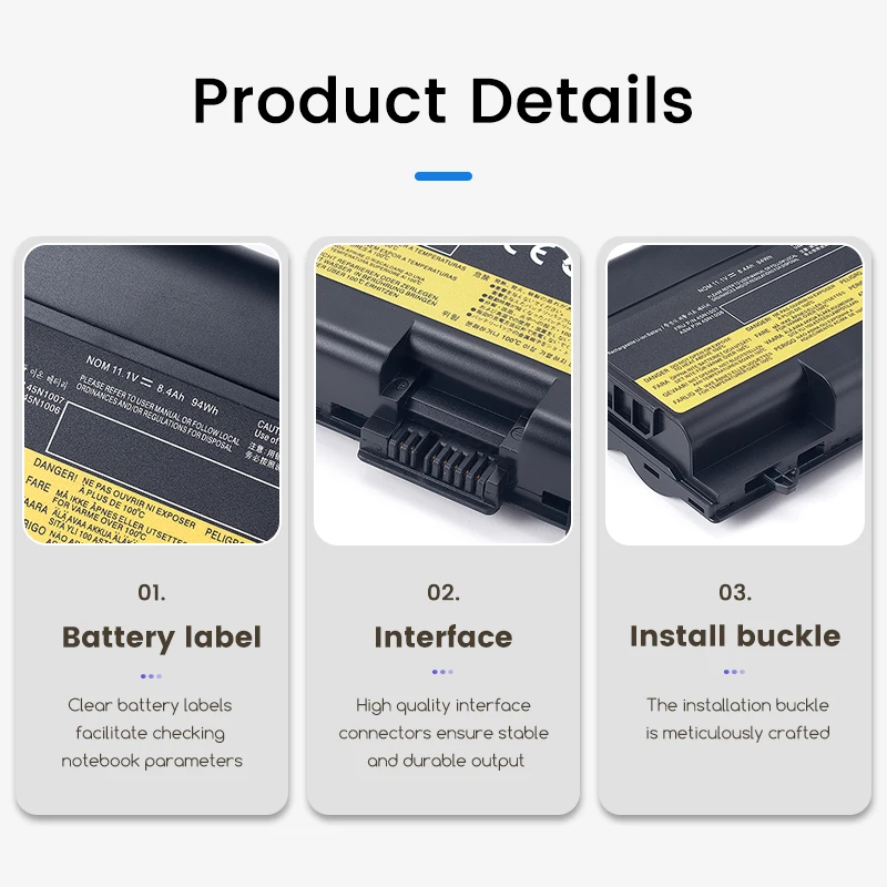 45N1011 5200mAh Laptop Battery for Lenovo ThinkPad L412 L430 L530 T430 T530 W530 T4301 T5301 10.8V Computer Accessories