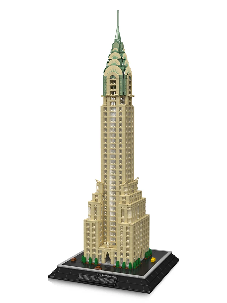 Mould King 22036 Architektur-Spielzeug Das MOC Chrysler Gebäude-Baustein-Set Architekturmodell-Bausteine Kinder Weihnachtsgeschenk
