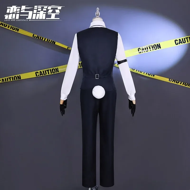 Gioco Amore e spazio profondo Xavier Costume Shen Xinghui Cosplay Set completo Puntelli uniformi Accessori Boyfirend Bunny Deacon Suit Uomo