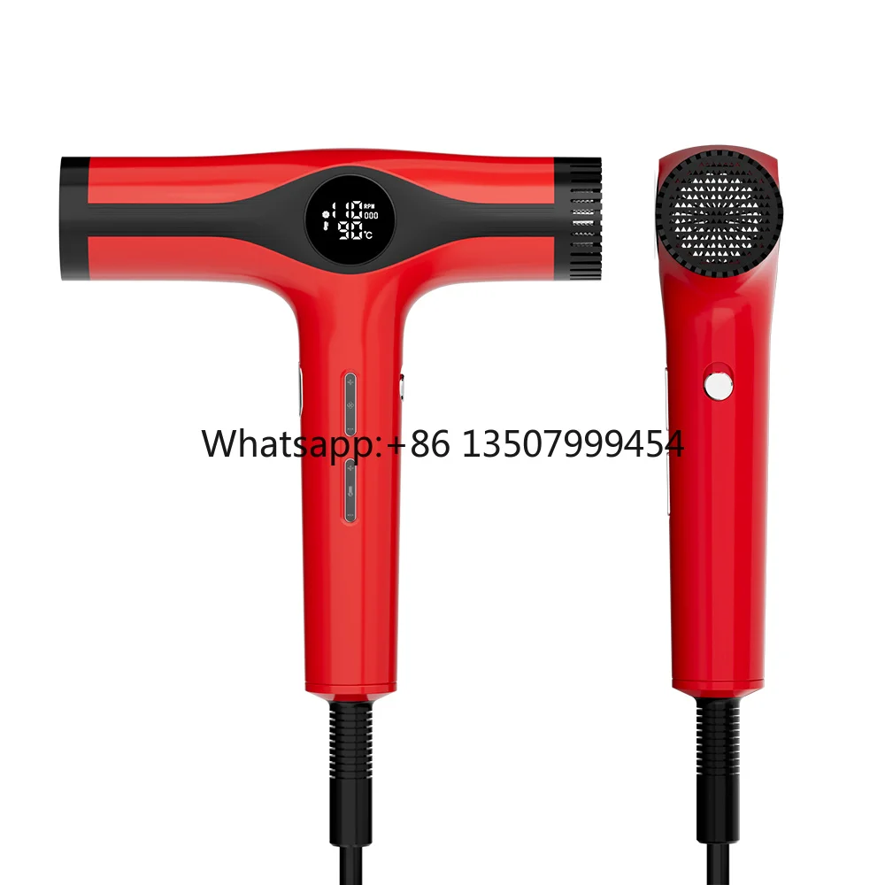 

High Speed Ionic Hair Dryer with BLDC Motor 1600W Professional Salon Blow Dryer with LED Display Magnetic Nozzles & Diffuser