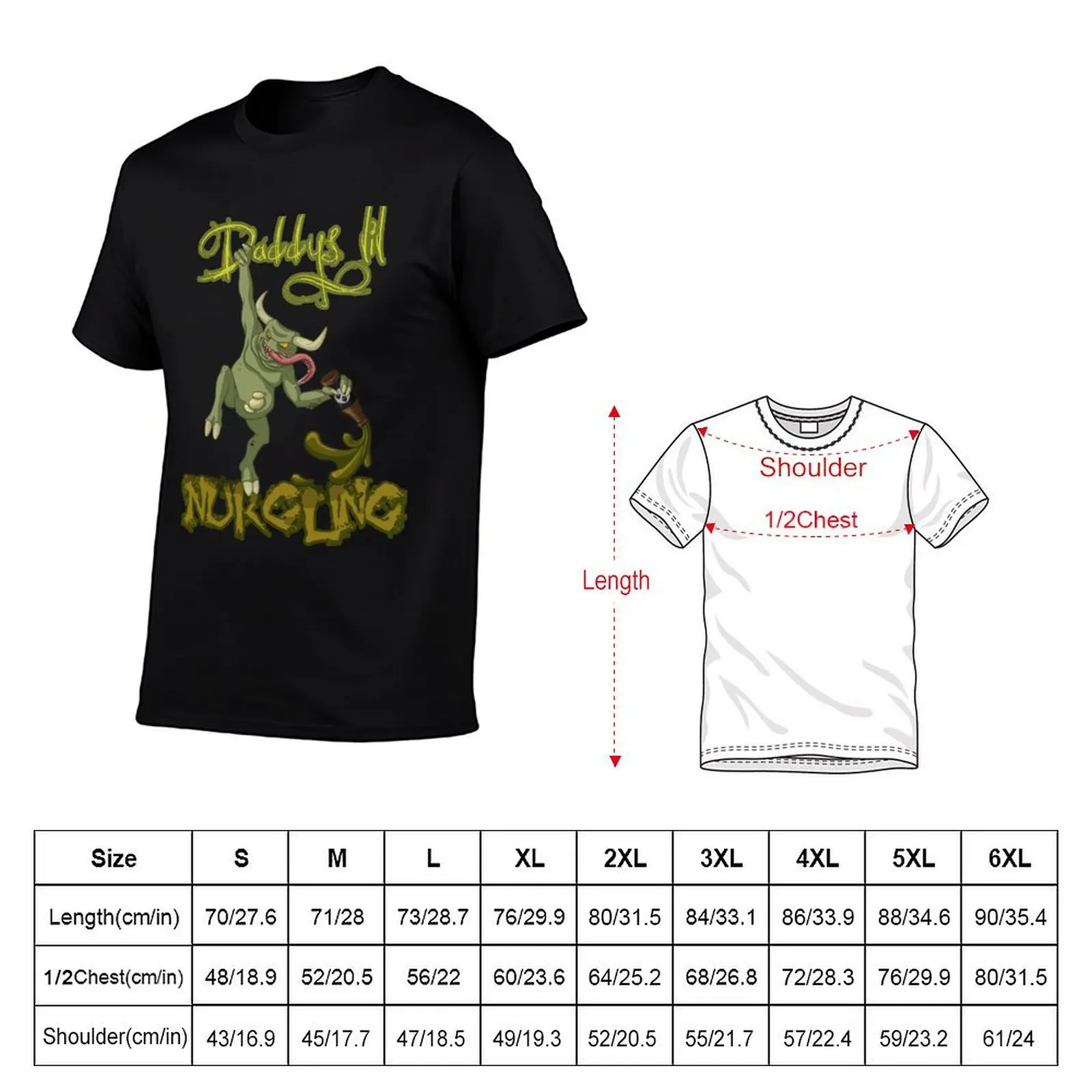 Daddy's lil' Nurgling T-Shirt Plus Size Loose Short Sleeve Top