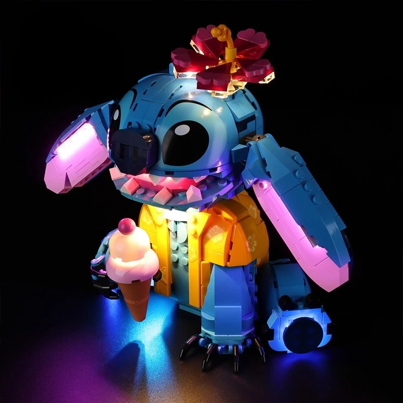 No Model LED Lighting Set Suitable for LEGO Stitch 43249(Excluding Building Blocks)