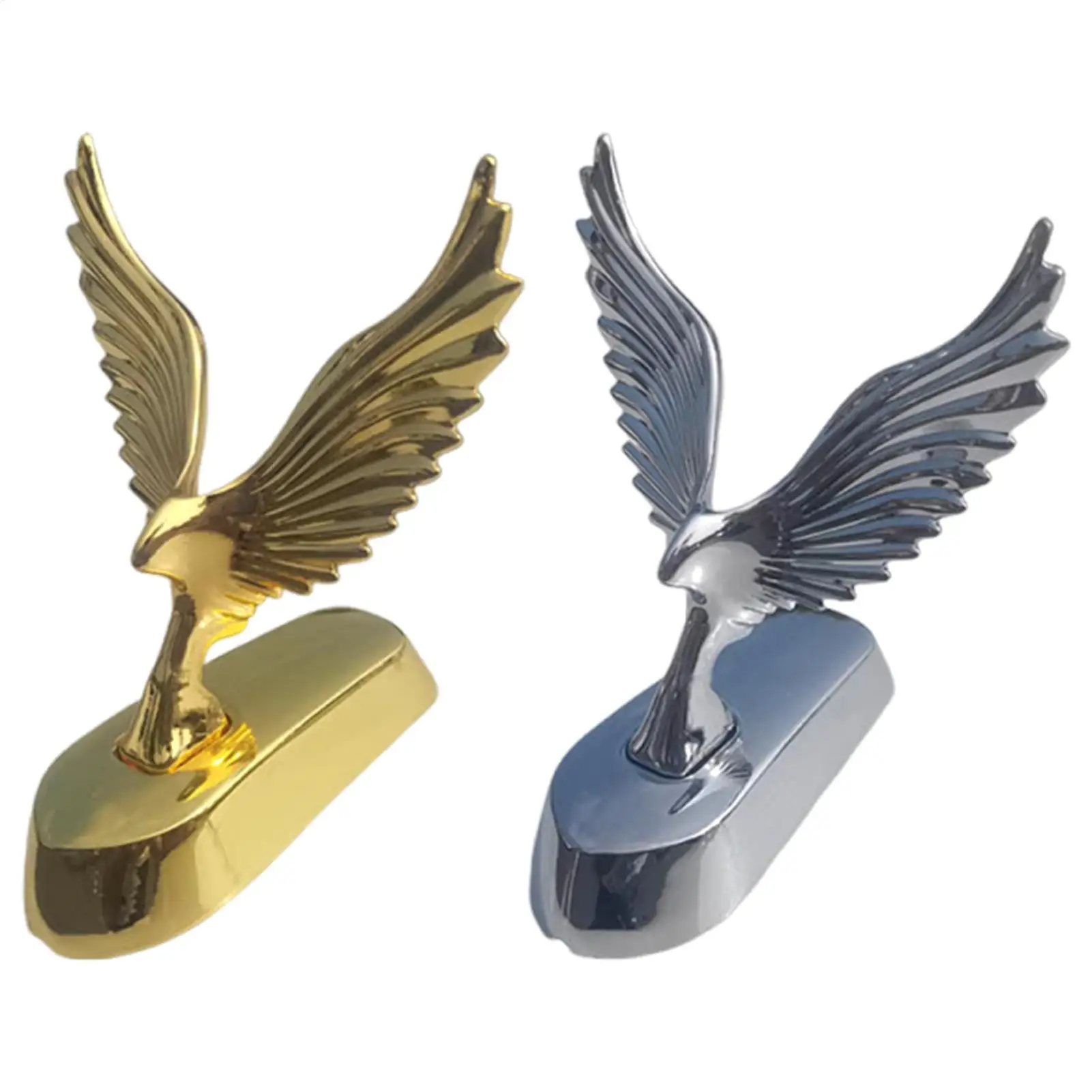 

3D Sticker For Car Adhesive Metal Realistic Car Hood Decal 3D Eagle For Sedan RV Commuting Travel Family Outings Holiday Season