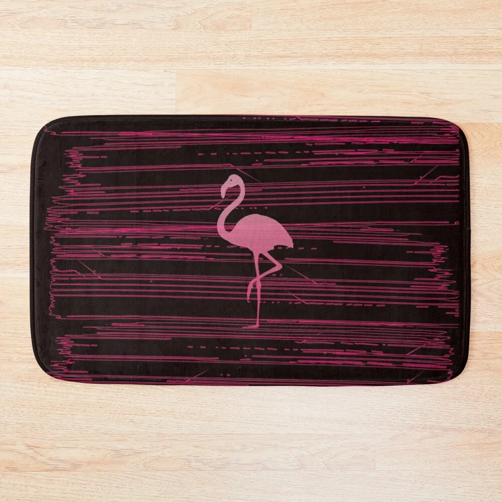 

Pink Flamingo Mist Bath Mat Bathroom Supplies Bathroom And Shower Products Water Absorbent Anti-Slip Shower Mat