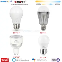 MiBoxer 2.4G Smart LED Bulb E27 4W FUT111 6W FUT017 9W FUT019 GU10 6W FUT107 CCT 2700K-6500K Dual White Lamp RF Remote Control