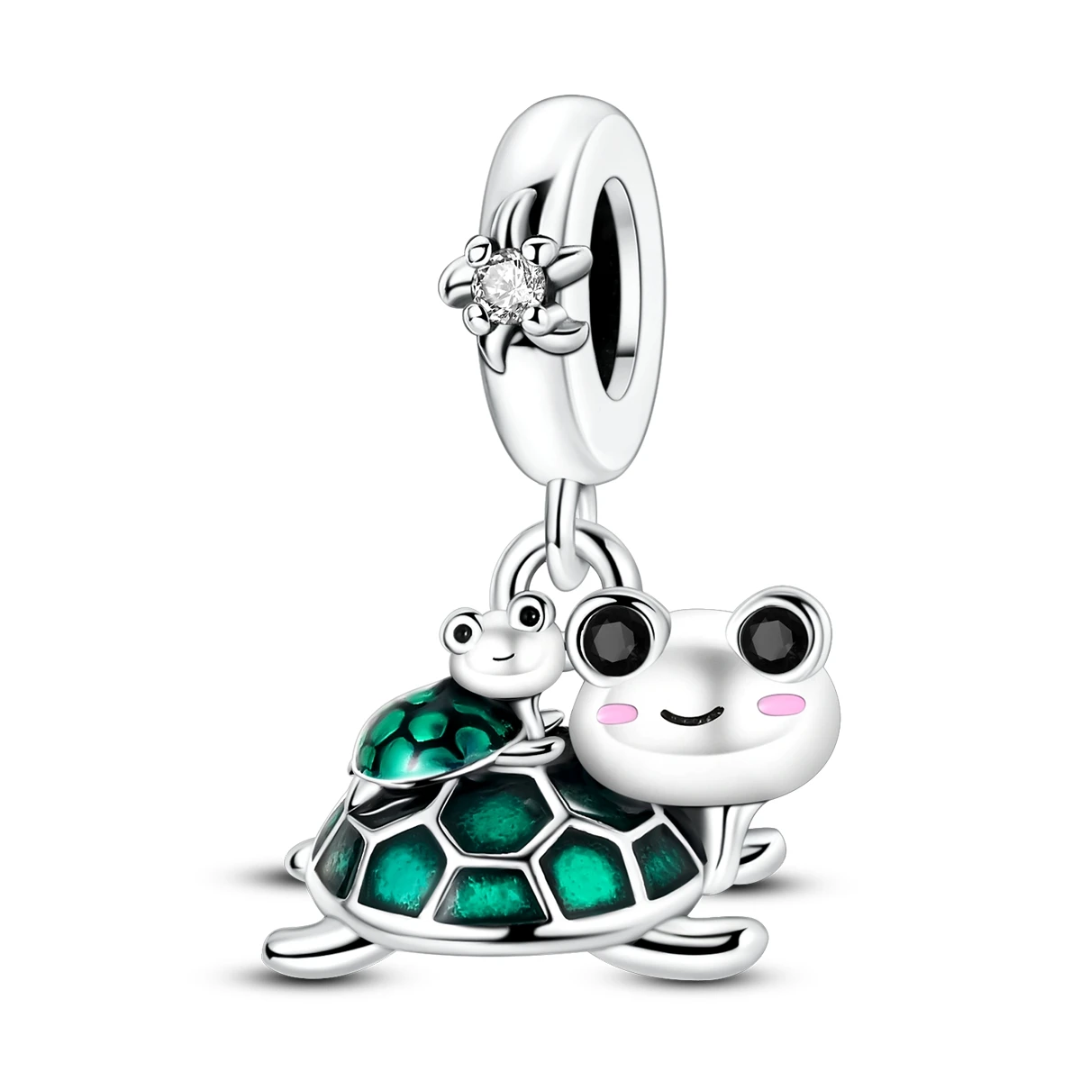 925er Sterlingsilber-Anhänger Sommer-Schildkröte Walhai Seepferdchen Delfin Seestern Anhängerperle passend für Armband DIY für Damen Schmuck
