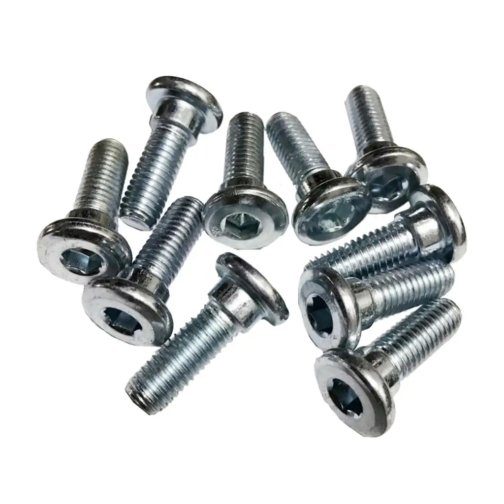 10Pcs M8x20mm Motorcycle Motorbike Brake Disc Rotor Mount Screws Mounting Bolts