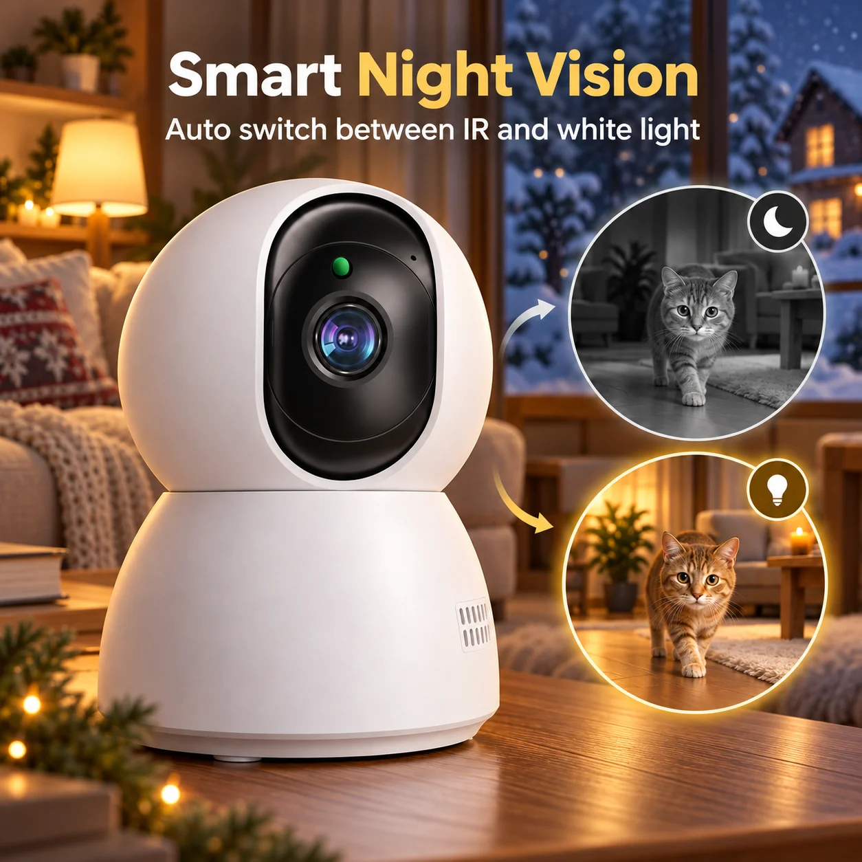 5MP 360° Smartlife Home Securi - Home Security Flood Lights ulasan dan harga