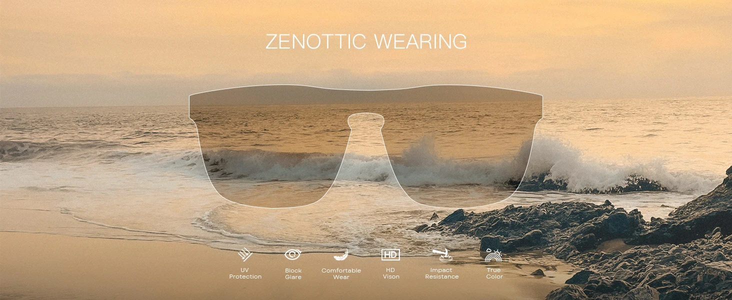 ZENOTTIC Retro-Sonnenbrille, quadratisch, polarisiert, für Herren, leicht, TR90-Rahmen, UV400-Schutz, modische Sonnenbrille, ZS3209 – Detail 15