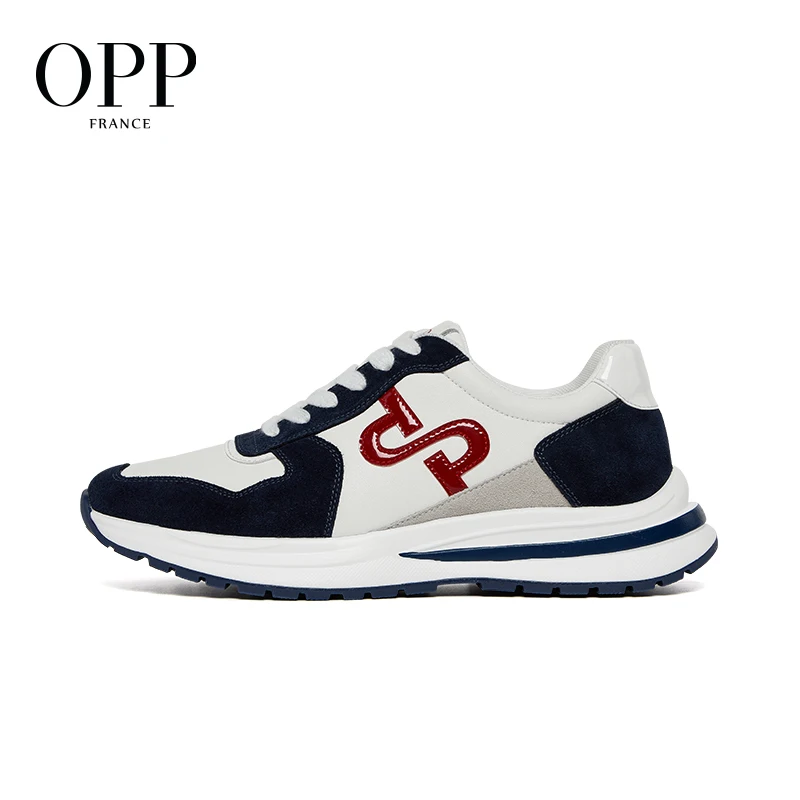 OPP-Baskets de sport en cuir véritable pour hommes, haut de gamme, 574 cuir véritable, mode balance, Zapatillas zones bre, design de luxe, neuves