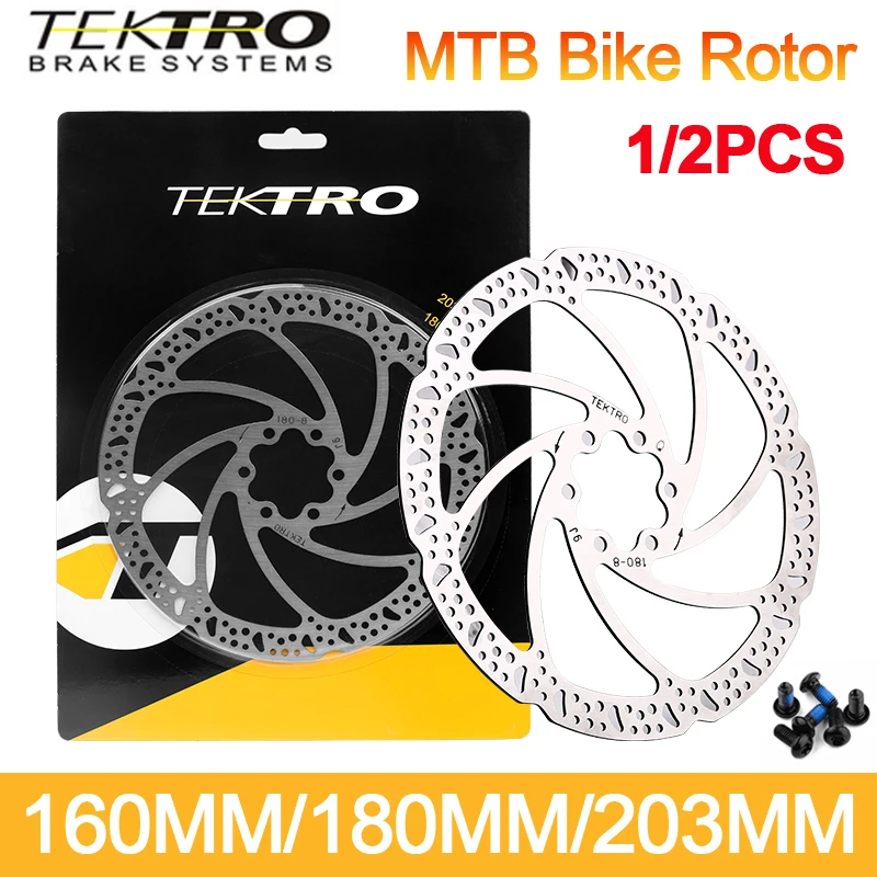 TEKTRO Rotor 160/180/203MM Mountain Bike Hydraulic Disc Brake Rotor for Shimano MT200/M355/M395/M415 to MTB/Road Bicycle Rotors