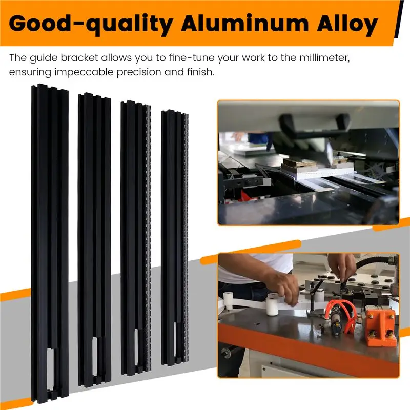 B62B Trimming Machine Milling for Groove Engraving Guide Rail, Adjustable Backing Auxiliary Bracket, 400mm Woodworking Tool