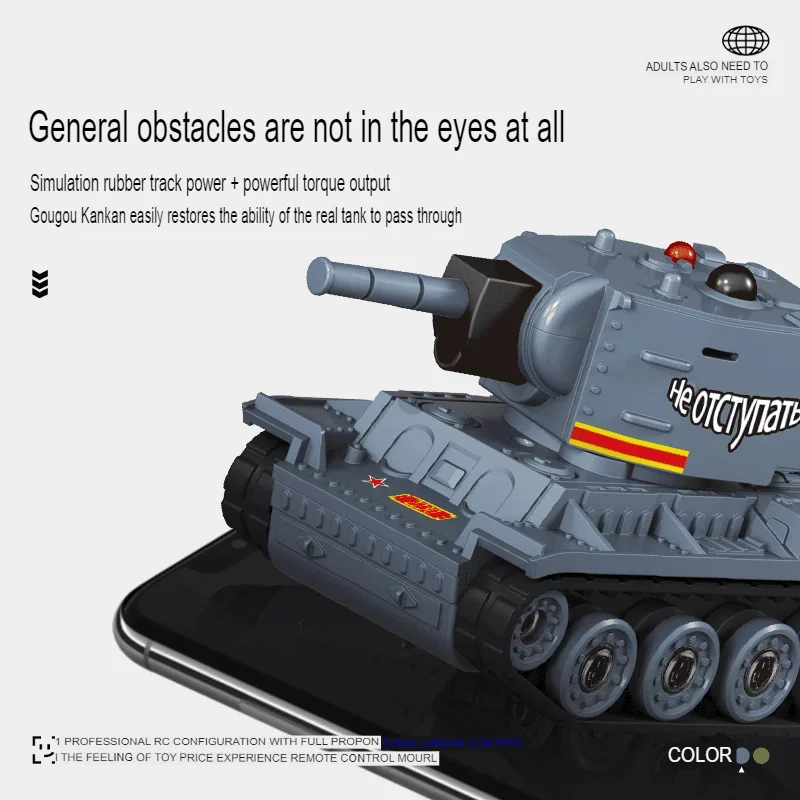 Giocattolo telecomandato da competizione di battaglia multi-giocatore di simulazione a infrarossi con batteria originale per serbatoio di battaglia ultra-mini