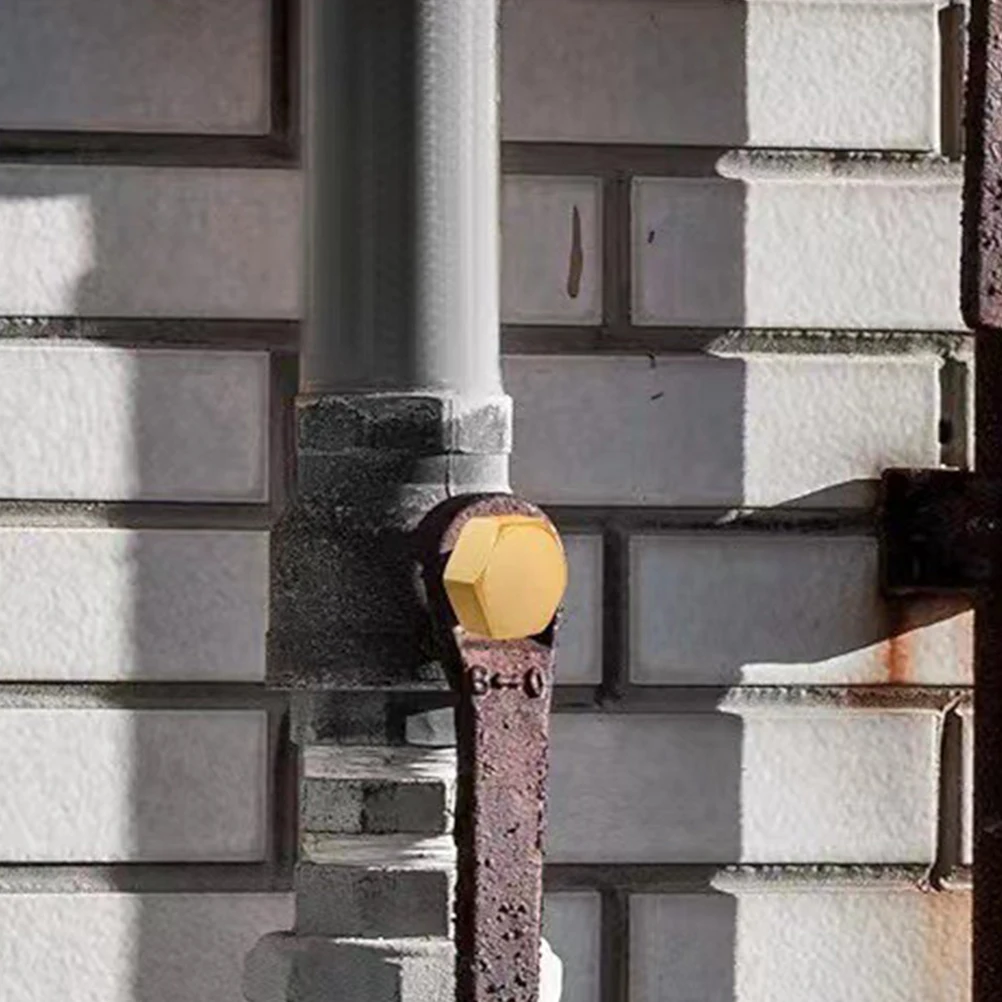 

6pcs 1/2 Inch Copper Threaded Pipe Cap Garden Hose End Cover Faucet Blank Brass Plug Seal Washer Fluid Cap Outdoor Fittings