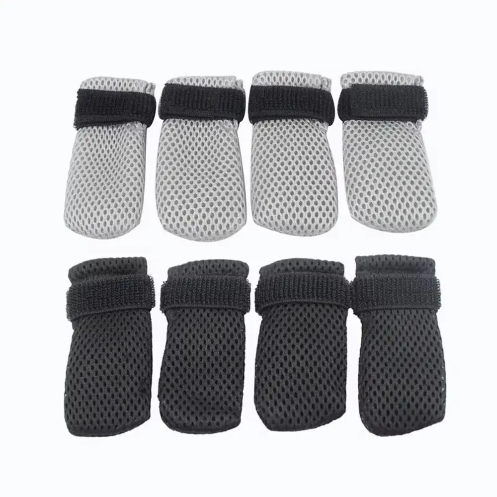 4Pcs/set New Anti-Scratch Pet Claw Cap Non-Slip Recovery Feet Protector Cat Socks Pet Supplies Breathable Mesh Pet Feet Cover