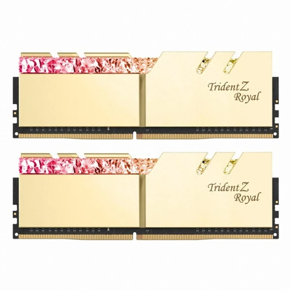 G.SKILL DDR4 16G PC4-25600 CL16 TRIDENT Z ROYAL Memory Gold (8Gx2)