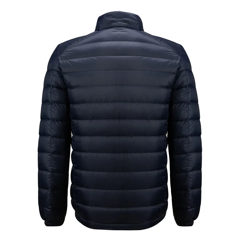 Lightweight Padded Hooded Jacket for Men Long Style Baseball Collar down Jacket Youth Fashion Other Fillings