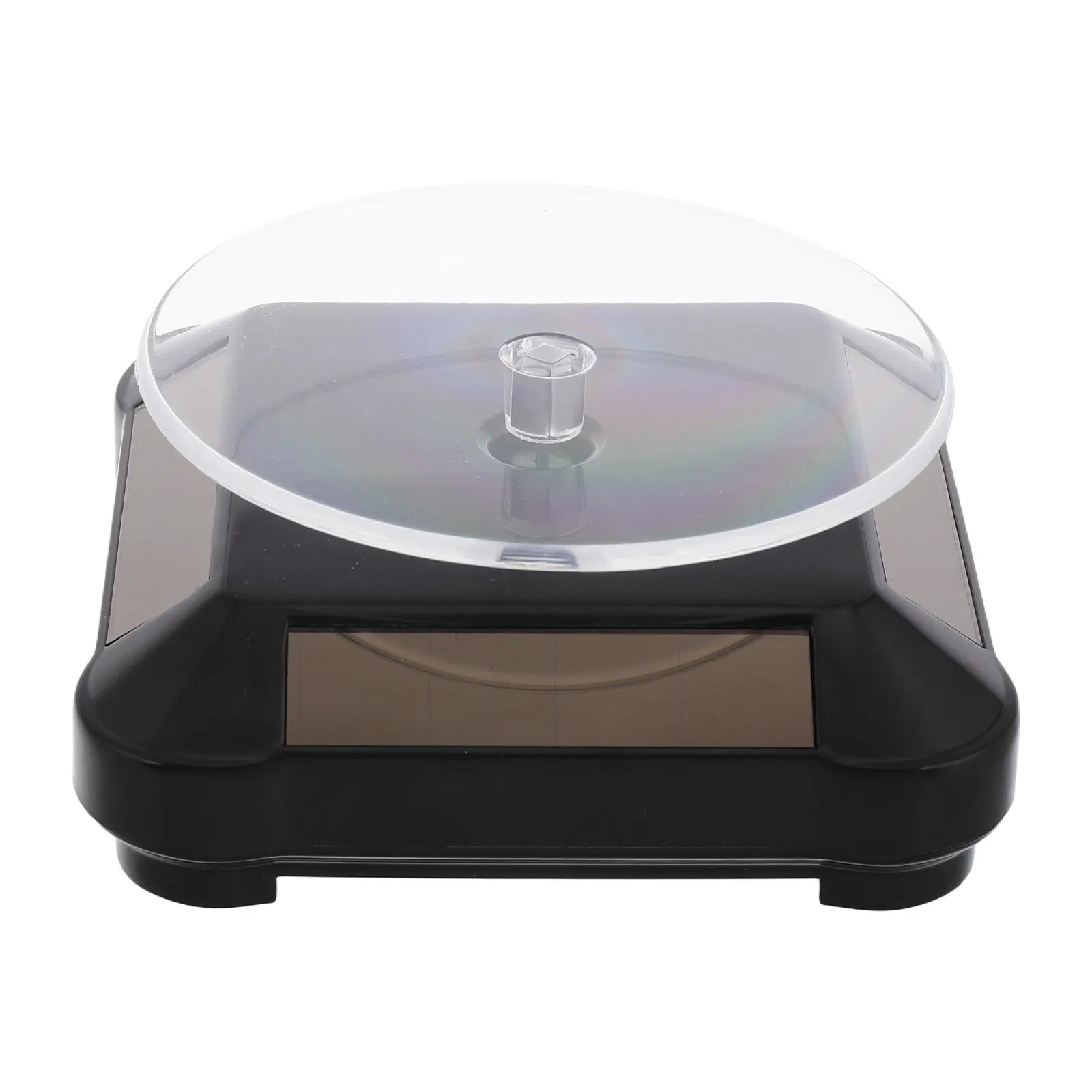 Electric Solar Powered Jewelry Rotating Display Stand ABS Construction Exquisite Finish for Retail Stores Exhibitions Home