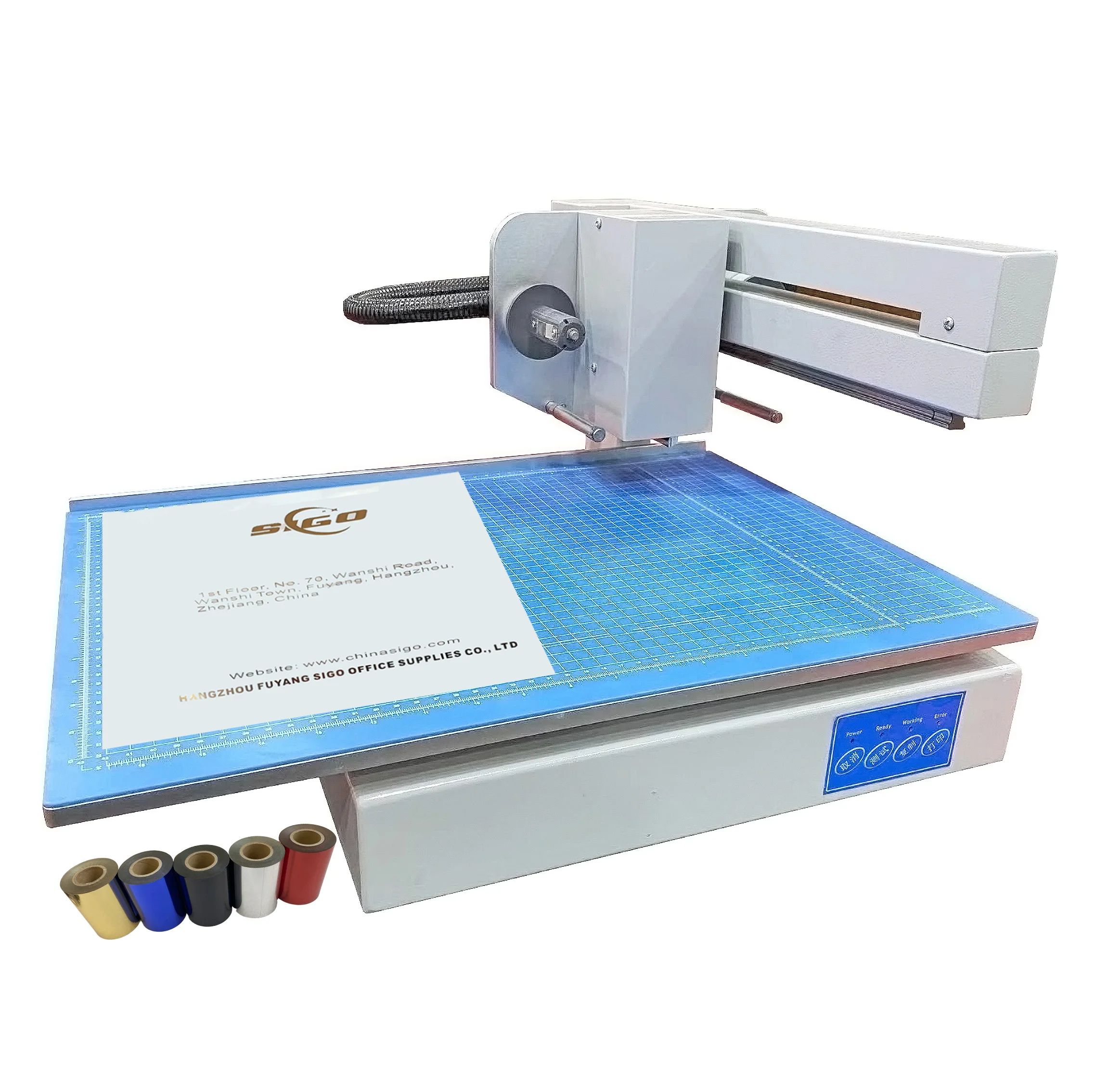 SG-3025 Paper Gold And Foil Aluminum Film Automatic Hot Stamping Machine Desktop Automatic Foil Flat Foil Printing Machine