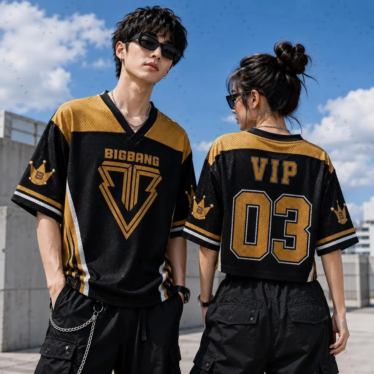 Summer Men Women BigBang 2026 World Tour Mixed Mesh Jersey Gift For Fans Short Sleeve TAEYANG G-DRAGON Fans Men T-Shirt