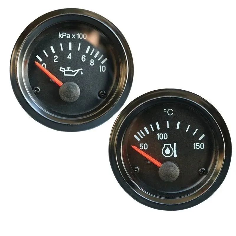 Inductive Water Temp Oil Temp Oil Pressure Voltage Fuel Gauge For Diesel Generator & Construction Machinery Bulldozer