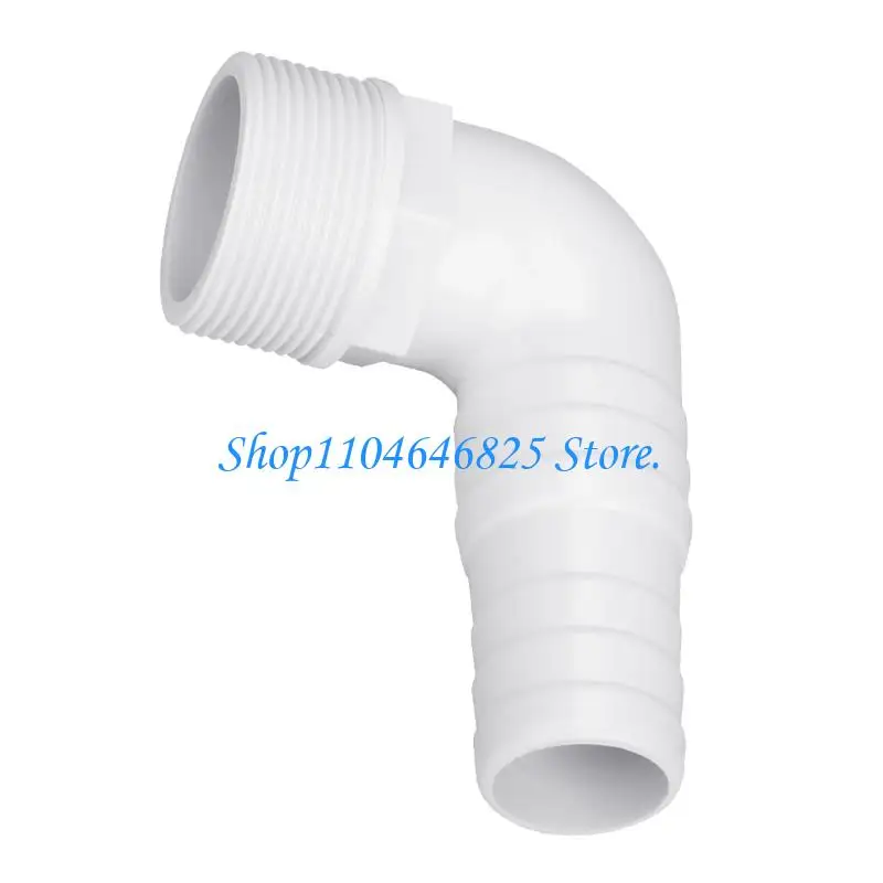 2pcs Plastic 90 Degree Angled Hose Connector Elbow Fitting Simple Installation for Swimming Pool Pump And Filter System