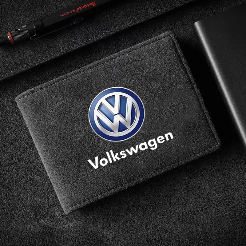 Portable Car Driver License Holder PU Leather Card Bag Auto Accessories For Volkswagen Polo Golf Tiguan Passat Touareg Magotan