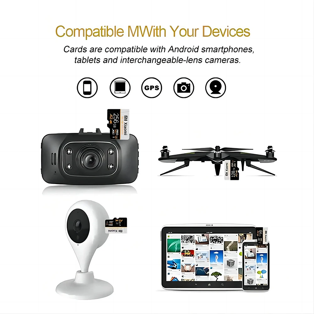 Originele Xiaomi 2TB Ultra Micro Card SD-geheugenkaart 128GB 256GB 512GB Mini U3 SD-kaarten 1TB Voor Mijia Camera Mobiele Telefoon Games Card