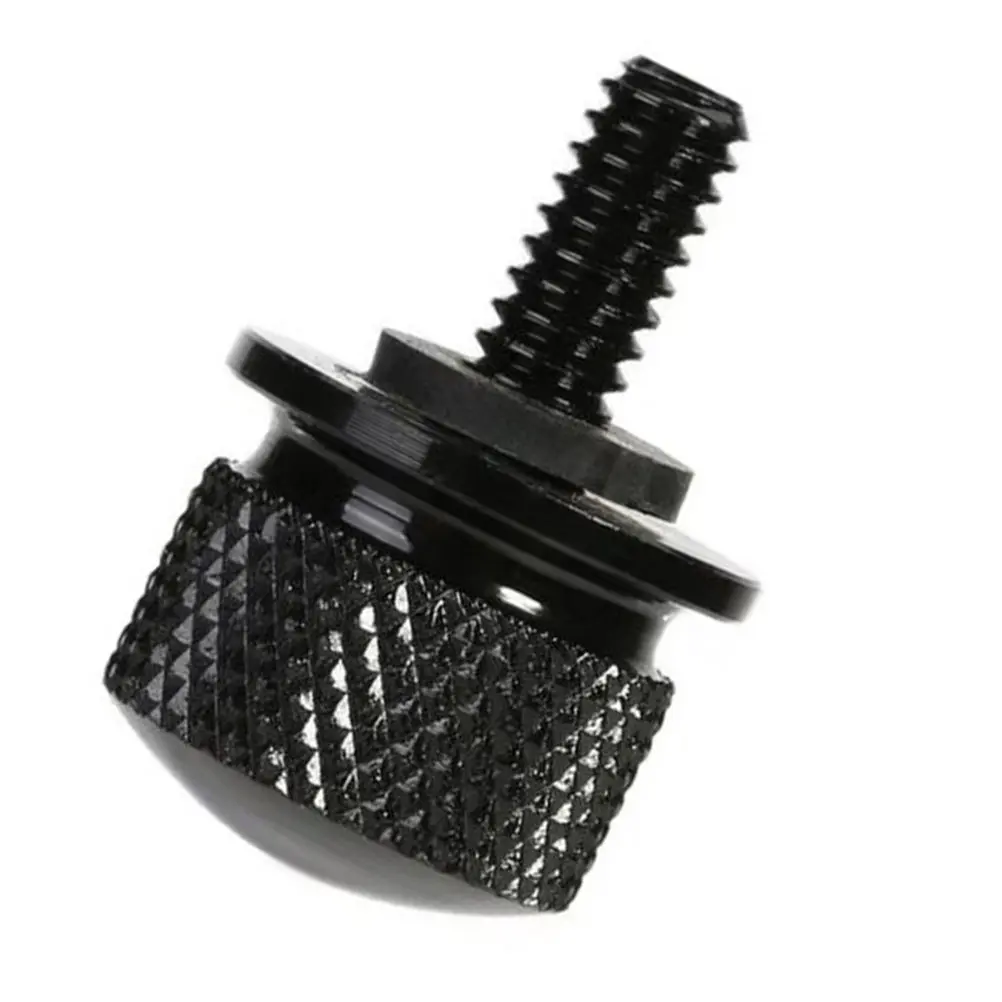 2.2x2.2x3cm High Strength Knurled Seat Bolt for Motorcycle Seat Pad Replacement Black Anodized Billet Aluminum Screws and Bolts
