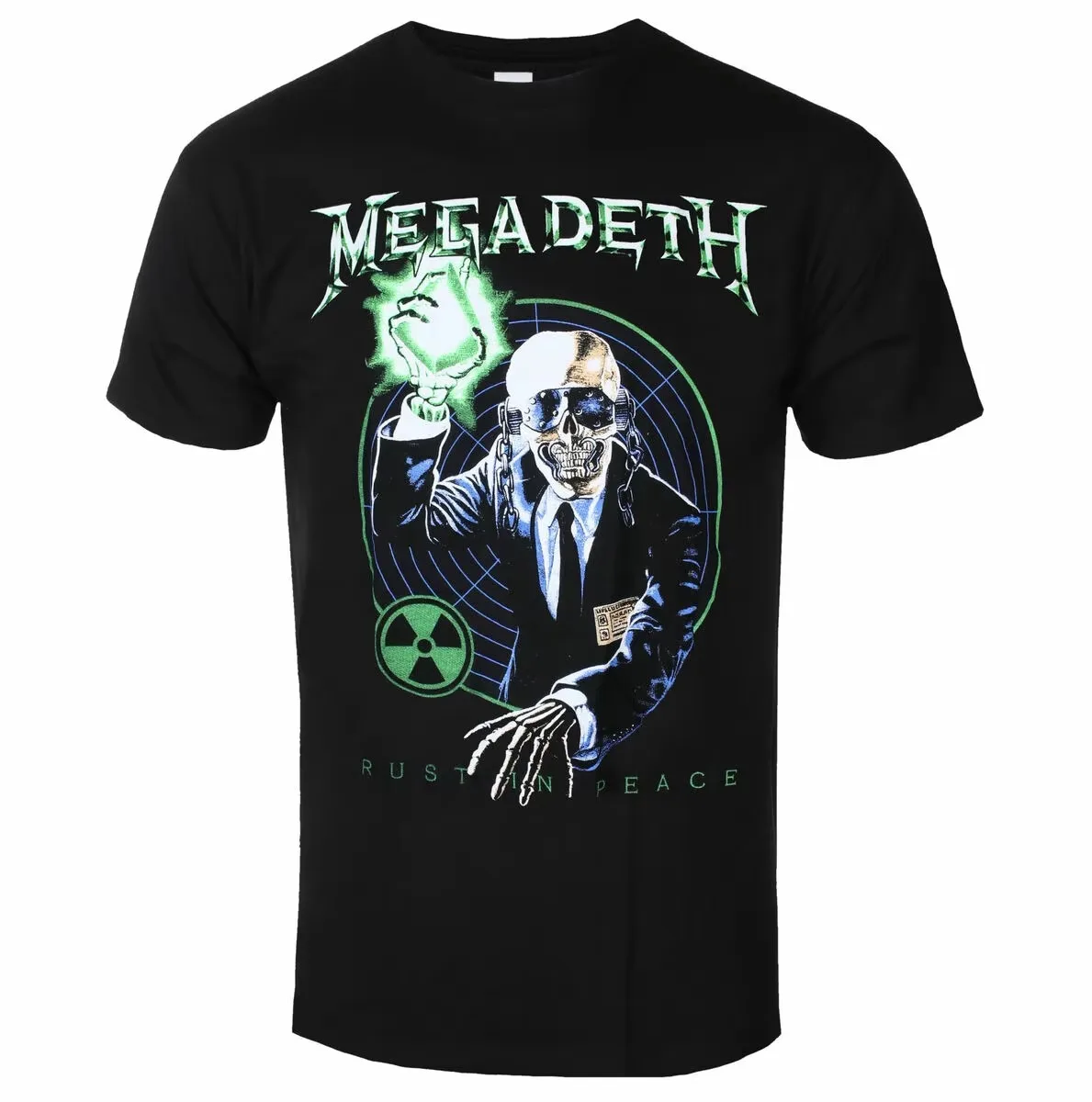 Rust in Peace Radiation Vic Rattlehead Megadeth Thrash Metal Band Graphic T-Shirt Cotton Men Women Streetwear Tee