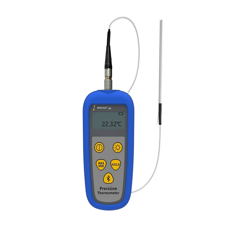 Backlight Digital Bluetooth Handheld Precision Single Channel RTD Thermometer without Sensor