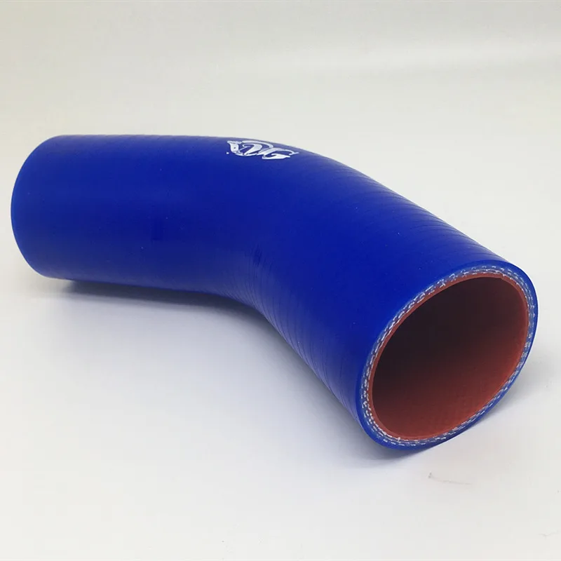 인터쿨러 터보 흡기 파이프 커플러 호스, 45 도 실리콘 호스, 51/57/60/63/70/76mm, 3 \