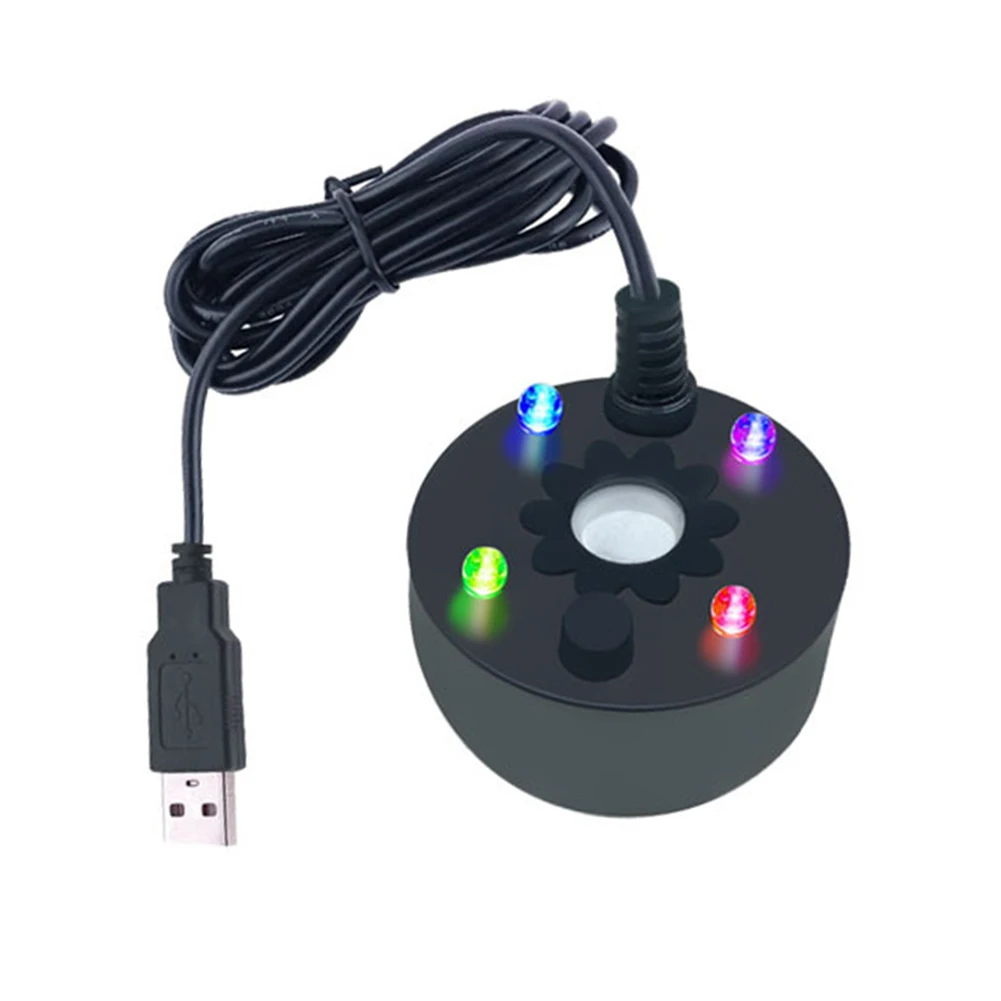 For Holiday Parties Black Portable Mist Maker Secure Installation Fog Machine Fog Machine Adjustable Led Lights