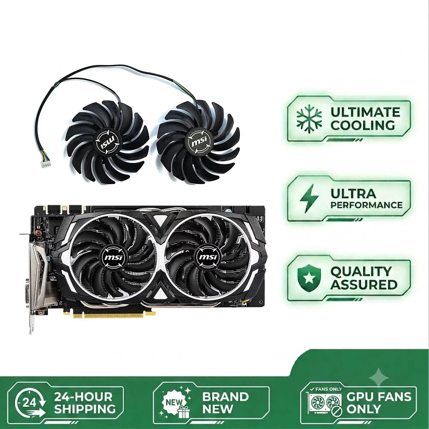 95MM 4PIN PLD10010S12H GTX 1060 GPU Fan for MSI GTX 1060 GeForce GTX 1060 GDDR5X ARMOR OC Graphics Card Replacement Fan
