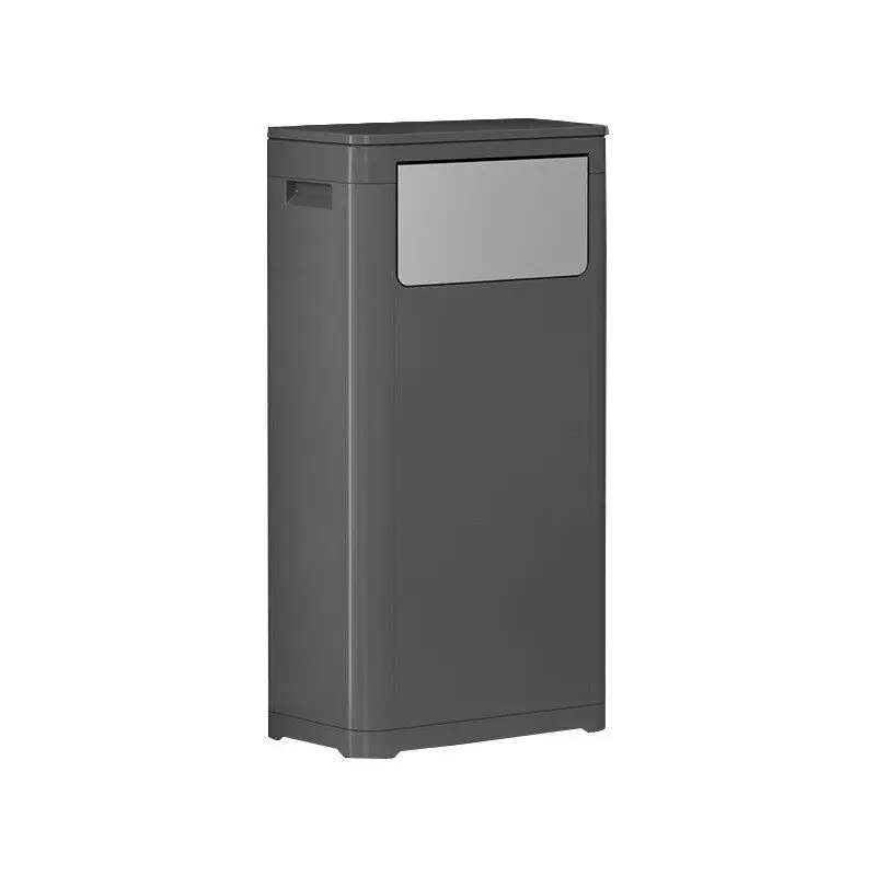 Press Type Trash Can with Lid, Large Capacity, Household Kitchen Hotel Office Corridor Elevator Waste Bin