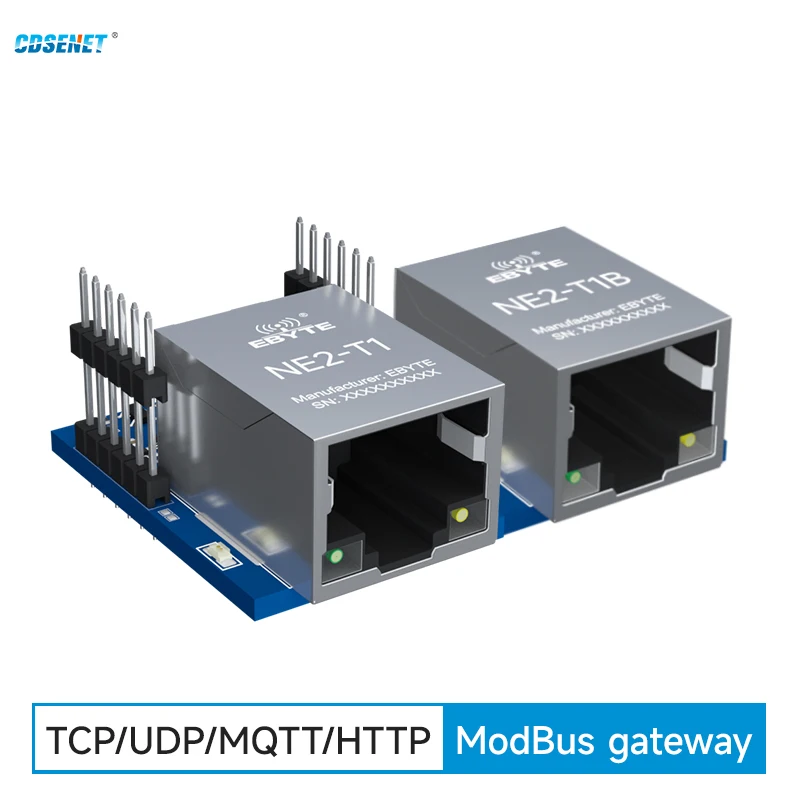 

Serial to Ethernet TTL to RJ45 Pin Module CDSENET NE2-T1 Edge Acquisition Modbus TCP to RTU IoT MQTT Communication SuperNetwork