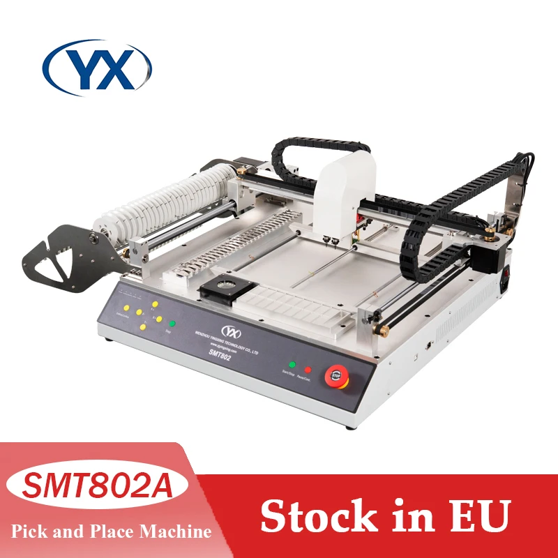 Stock in EU SMT Equipment Small Desktop Automatic PCB Machine Chip Mounter SMT802A Pick And Place Used With Visual System