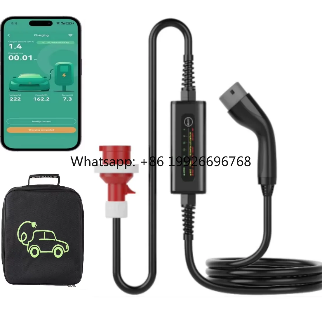 

32A 22kw 11kw 7kw Ac Ev Charger Type 2 Electric Car Adjustable Smart Life Ev Charger