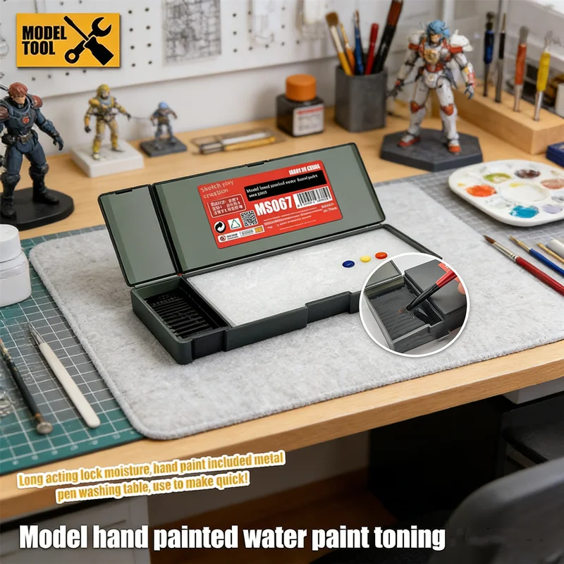 1PCS NEW Portable Wet Paint Tray Wet Palette Water-based Pai