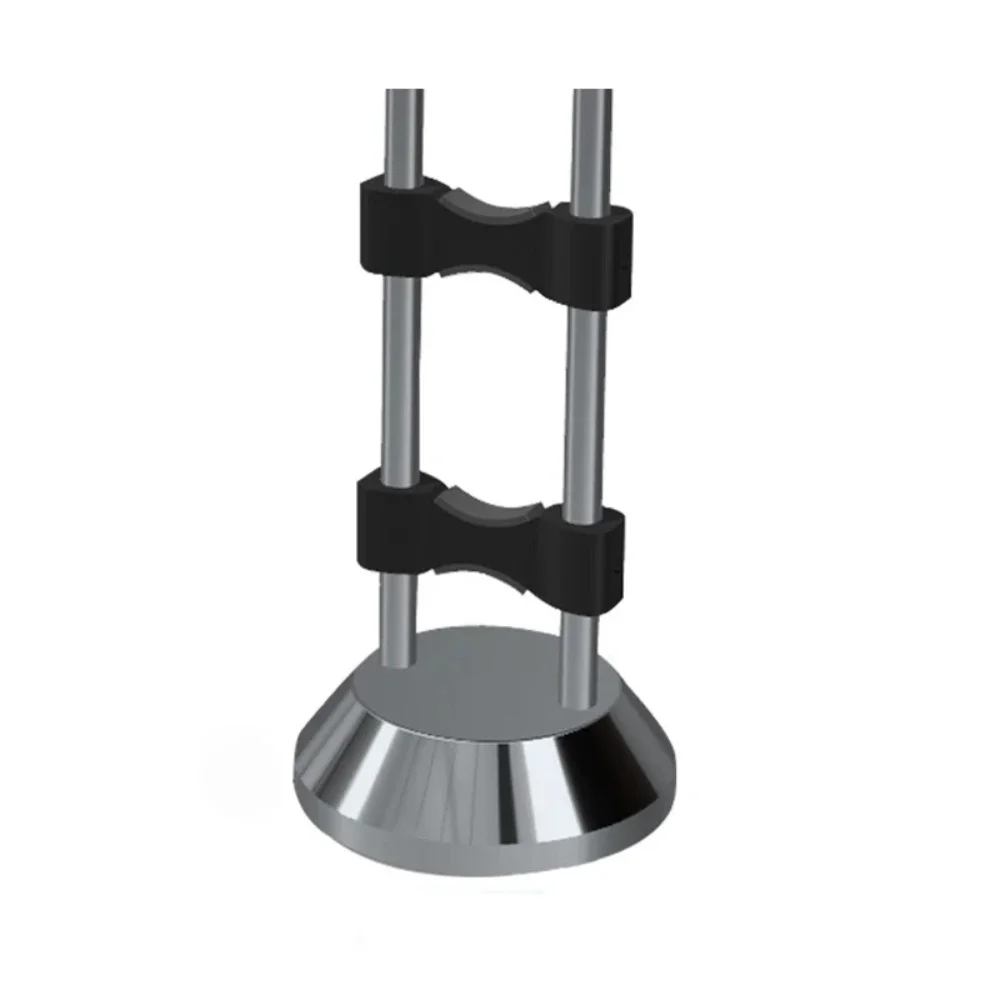 Adjustable Audio Cable Riser Stand – Stainless Steel Hi-Fi Cable Lifter with Vibration Damping Spikes for Speaker, Signal Cable