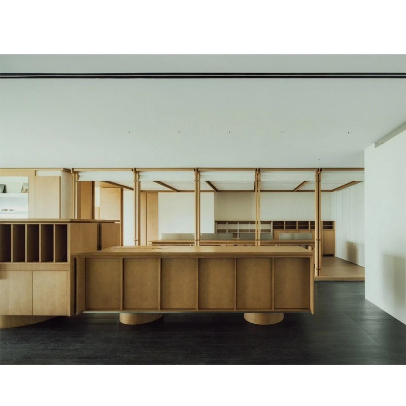 Birch ocean board desk computer desk, rectangular studio conference table