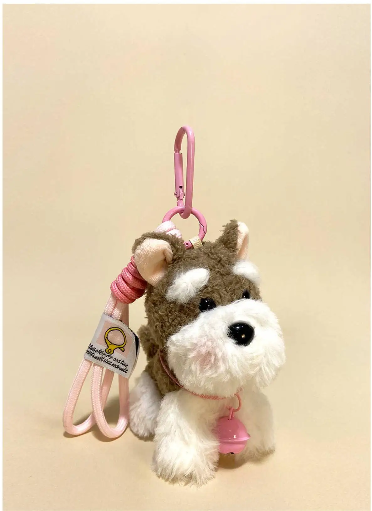 Cute Puppy Plush Pendant Bag Charm Backpack Cartoon Dog Doll Keychain Cute Schoolbag Jewelry Gift For Girlfriends Teenagers