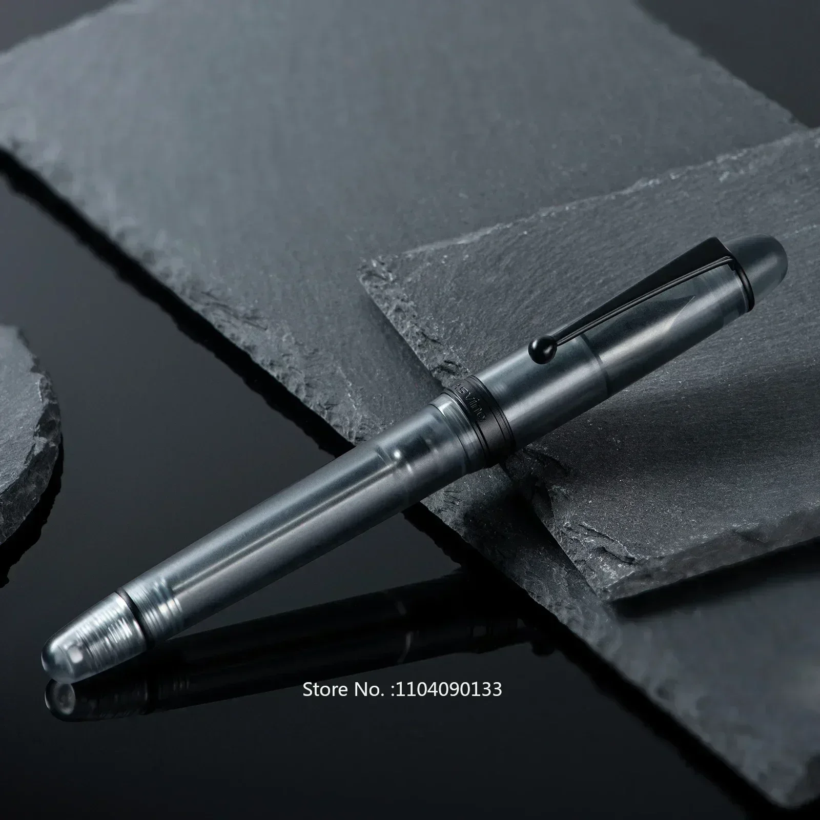 

Новая вакуумная перьевая ручка Asvine V126 с титановым пером EF/F/M, матовый серый акрил, набор для письма