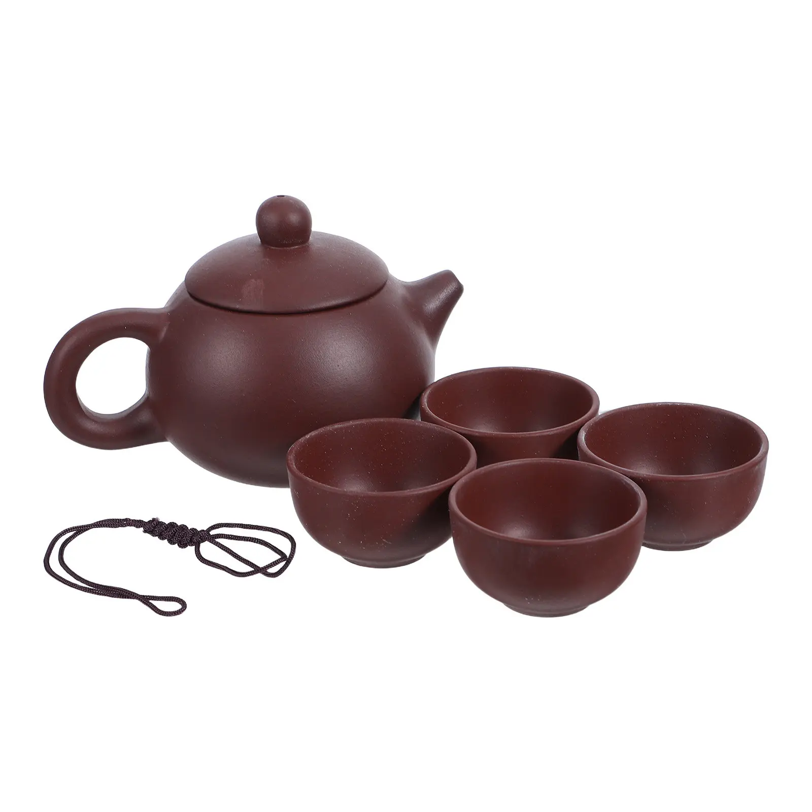 1Set Chinese Tea Set 5Oz Yixing Clay Zisha Teapot Traditional Ceramic Pottery Kungfu Tea Set Portable Gift Choice