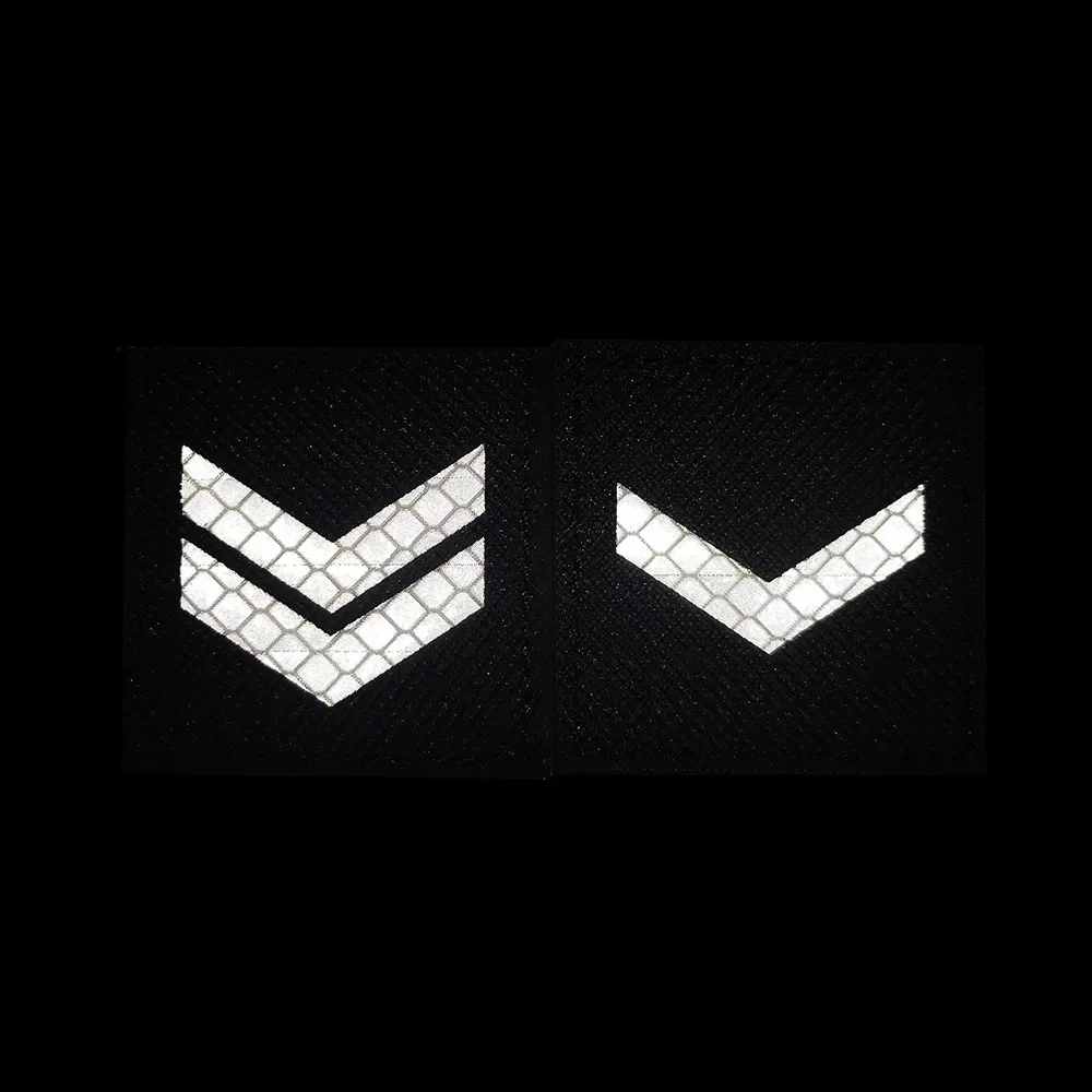 U.S. Force Sergeant Shoulder Patch IR Reflective Chevrons Rank Emblem Sewing Accessories Military Tactical Patches for Clothing