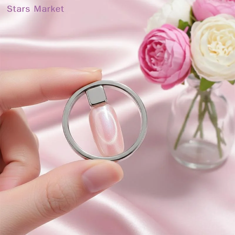 NewHollow Circle Cat Eye Magnet Gel Nail Polish Rings Offer Easy Cat Eyes Designs Glass Bead Effect Nail Magnetic Manicure Tools