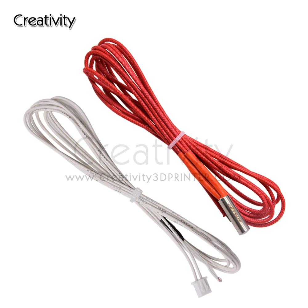 3d printer parts Ender3 100K Thermistor12V/24V Cartridge Heater suitable for Cr10 CR10s Ender3V2 Ender3 Hotend Parts